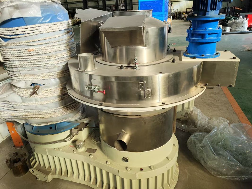 Commercial Vertical Ring Die Wood Pellet Biomass Line Manufacture Pellet Make Machine 2 Ton Rice Husk