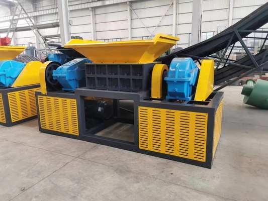 Heavy Duty Double Shaft Scrap Metal Shredders Paper Shredder Tire Shredders Machine For Waste Processing And Recycling